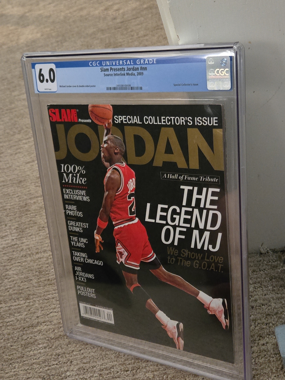 Michael Jordan SLAM Magazine 2009 Hall of Fame Tribute CGC 6.0